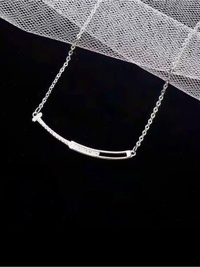 Sterling Silver Bar Pendant Necklace - Elegant Minimalist Women’s Jewelry